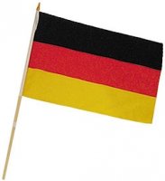 Stockflagge schwarz-rot-gold