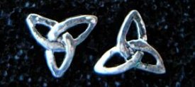 Ohrstecker Keltische Dreiheit Silber