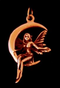 Bronzeanhänger Fairy-moon