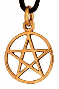 Bronzeanhänger Pentagramm Penarddun