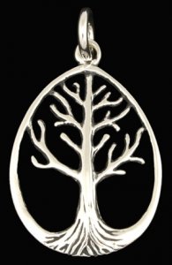 Silberanhänger Lebensbaum groß