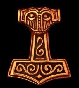 Bronzeanhänger Thors Hammer Viking