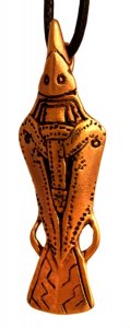 Bronzeanhänger Rabe Viking