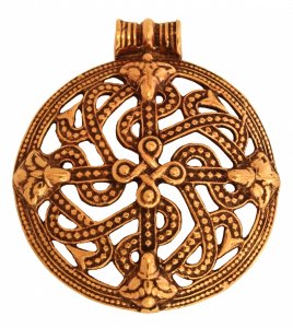 Großer Wikingeranhänger Viking Cross Bronze