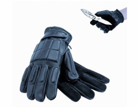DW Protector Spectra Handschuhe mit gepolsterten Protectoren (Schnitthemmend, Schwarz)